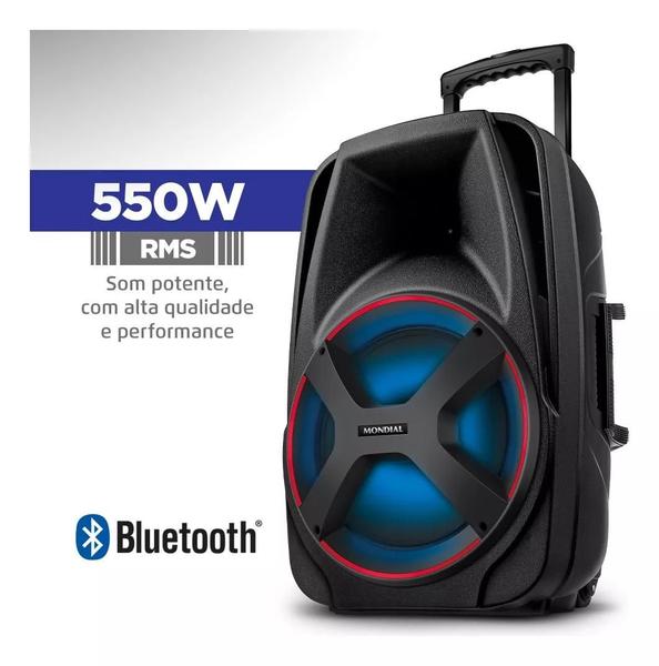 Imagem de Caixa De Som Bluetooth Mondial CM-550 550 Watts RMS 110/220V