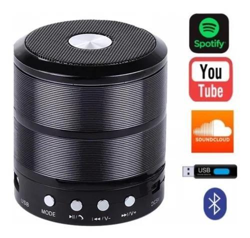 Imagem de Caixa de Som Bluetooth Portátil WS887  Mini Speaker com Som Potente e Conexão sem Fio