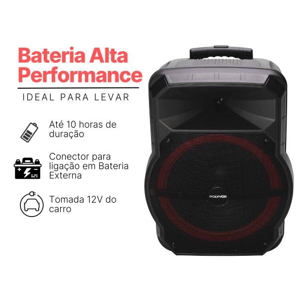 Imagem de Caixa de Som Bluetooth XC-715T 700W + 2 Mic sem Fio + Tripé