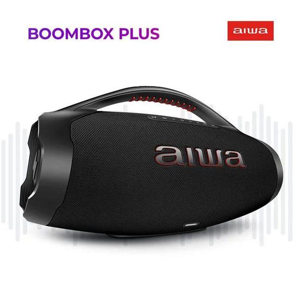 Imagem de Caixa de Som Boombox Plus AIWA BBS-01-B 200W BT 30H IP66 USB Bivolt Preto AWS-BBS-01-B