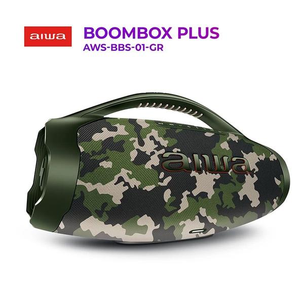 Imagem de Caixa de Som Boombox Plus Aiwa Bbs-01-gr 200w Bt 30h Ip66 Usb Verde