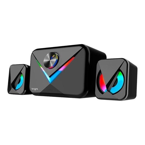 Imagem de Caixa De Som Bright Bluetooth Gamer Multimidia Rgb Preto Cx004