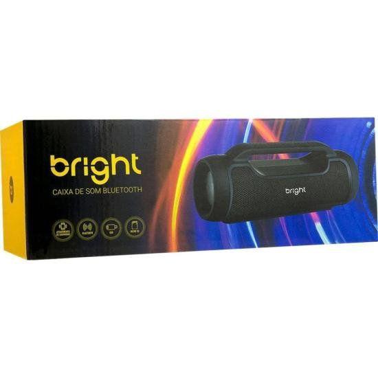 Imagem de Caixa de Som Bright Portatil C03 Preto - BLUETOOTH - 6W - CARTÃO SD E AUXILIAR 