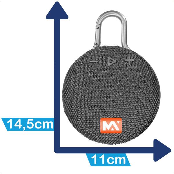 Imagem de Caixa de Som Chaveiro Bluetooth em Formato de Som Portátil 12W 5V 8 polegadas 