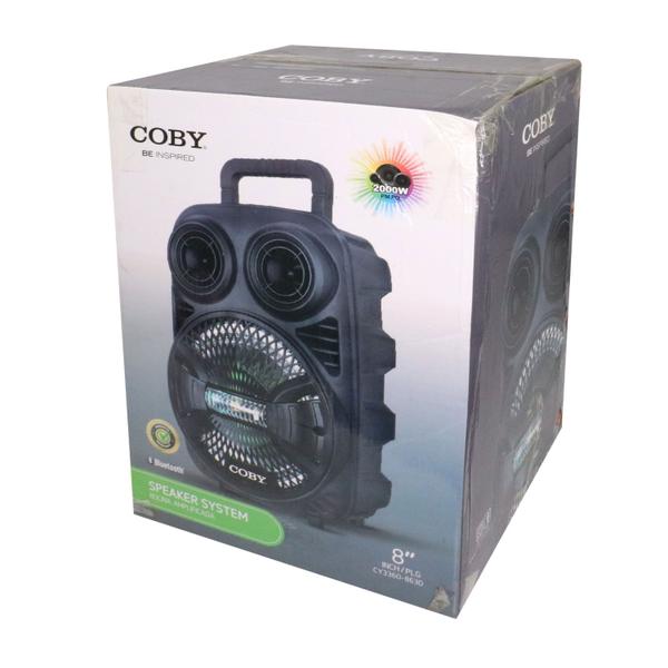 Imagem de Caixa de Som Coby CY3360-863D - USB/SD/Aux - - 2000W - 8" - Preto