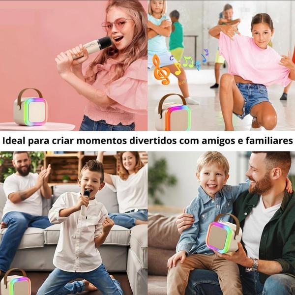 Imagem de Caixa de Som com Microfone Infantil: A Caixinha Bluetooth para o Melhor Karaokê