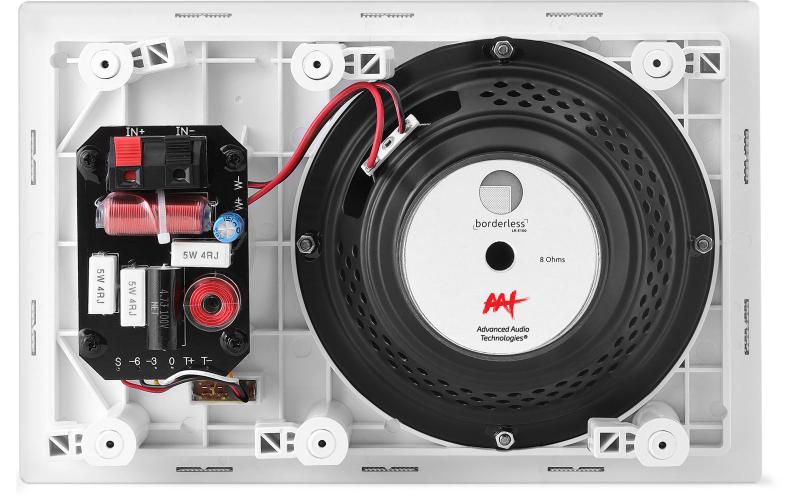 Imagem de Caixa de som de embutir retangular 100w rms aat lr-e100 tweeter pivoltante