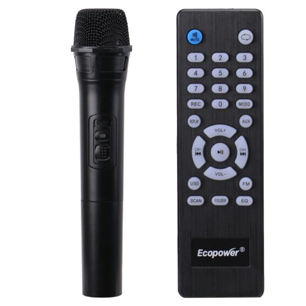 Imagem de Caixa de Som Ecopower EP-1939 - USB/Aux - Bluetooth - 40W - 1 Microfone - 8 - Preto