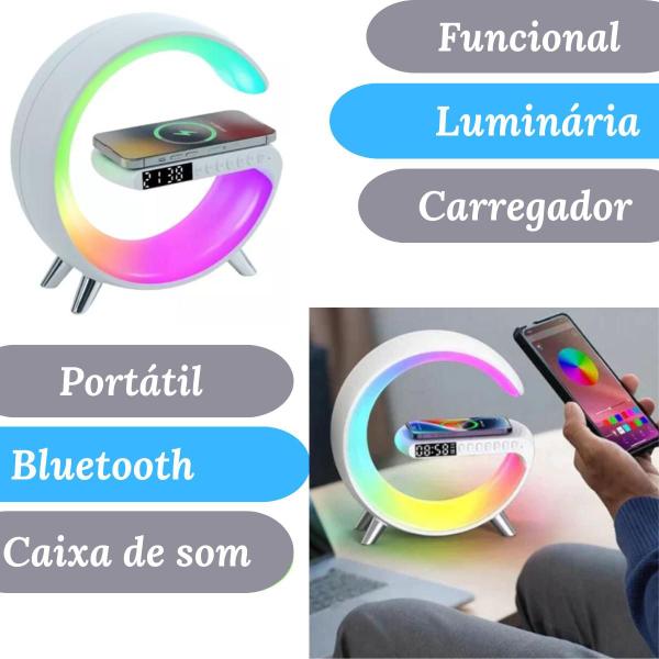 Imagem de Caixa de Som G-Speaker Luminária Bluetooth Carregador