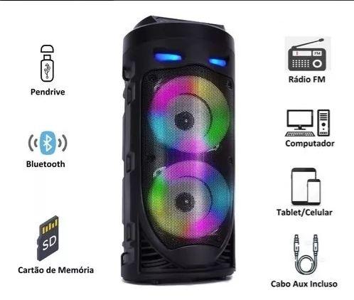 Imagem de Caixa De Som Grasep D-s30 Bluetooth Usb Fm Microfone Potente