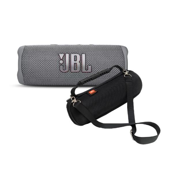 Imagem de Caixa de som jbl flip 6 nacional bluetooth cinza - jblflip6grey