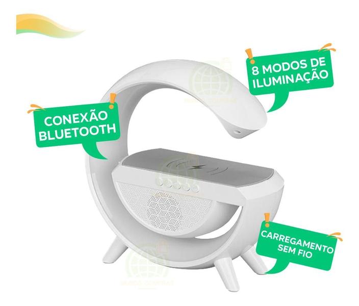 Imagem de Caixa de Som Luminária G Speaker Bluetooth Indução