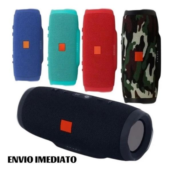 Imagem de Caixa de Som Mais Vendida Modelo 3 com Bluetooth+Cartão+PenDrive e FM - ELE03