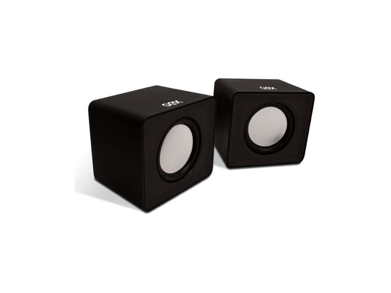 Imagem de Caixa de Som Mini Oex Cube Preto 3W Rms SK102