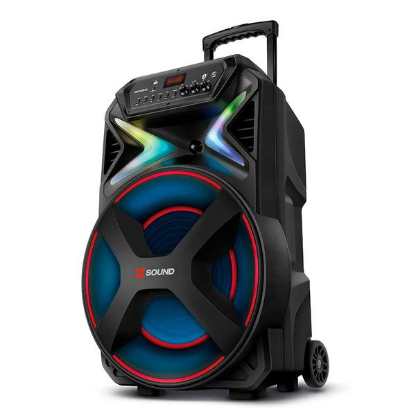 Caixa de Som Mondial CM-1000-N X Sound Amplificada 1000W RMS Bivolt