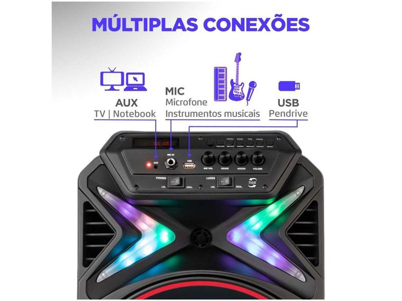 Imagem de Caixa de Som Mondial CM-400 Bluetooth Portátil - Amplificada 400W USB