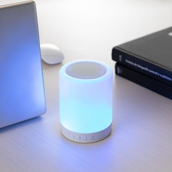 Imagem de Caixa de Som Multimídia com Luminária Bluetooth.