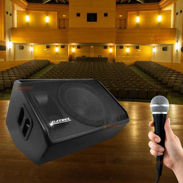 Imagem de Caixa de Som Para Retorno Monitor Palco Ativa Alto Falante 15" 300w Rms Titanium MA 15-300 Datrel