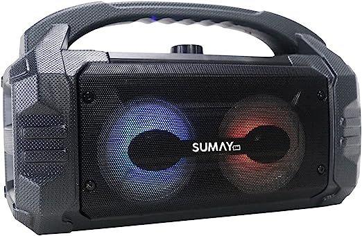 Imagem de Caixa de som portátil 50w usb/sd sunbox sm-csp1304 preto - sumay