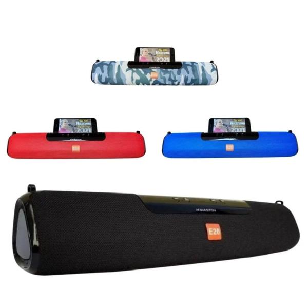Caixa de Som Portátil Bluetooth Rádio, Celular Smart TV USB CABO P2, GAME PC - E20 Imagem de Caixa de Som Portátil Bluetooth Rádio, Celular Smart TV USB CABO P2, GAME PC