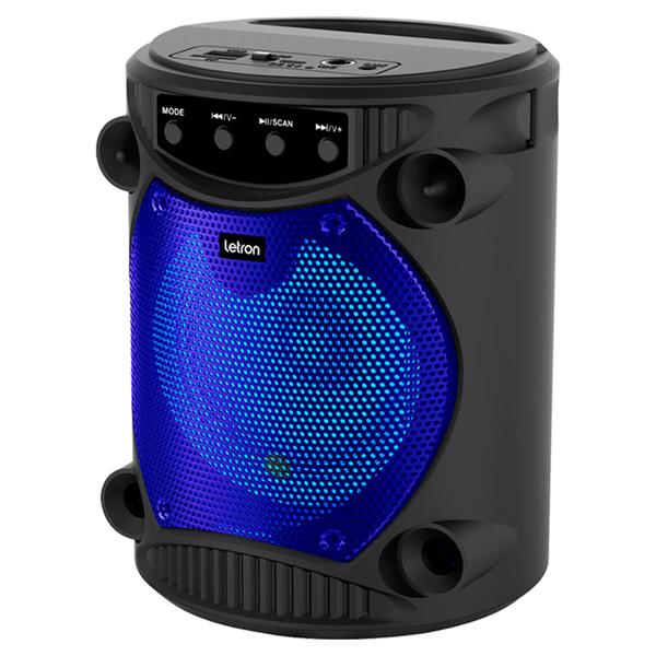 Imagem de Caixa De Som Portatil Chill Led Preto Multimidia Bluetooth Radio Fm Micro Sd 20W Letron