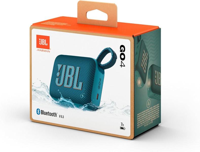 Imagem de Caixa de som portatil jbl go 4 azul ip67 bluetooth 4.2w rms jblgo4blu