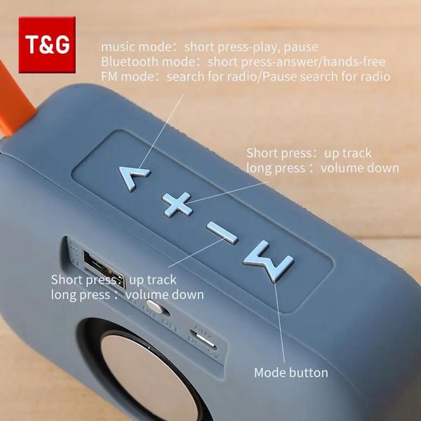 Caixa de Som Portátil TG506 T&G Speaker Bluetooth Conexão Sem Fio Esporte Ao Ar Livre Áudio Estéreo Suporte Cartão Imagem de Caixa de Som Portátil TG506 T&G Speaker Bluetooth Conexão Sem Fio Esporte Ao Ar Livre Áudio Estéreo Suporte Cartão