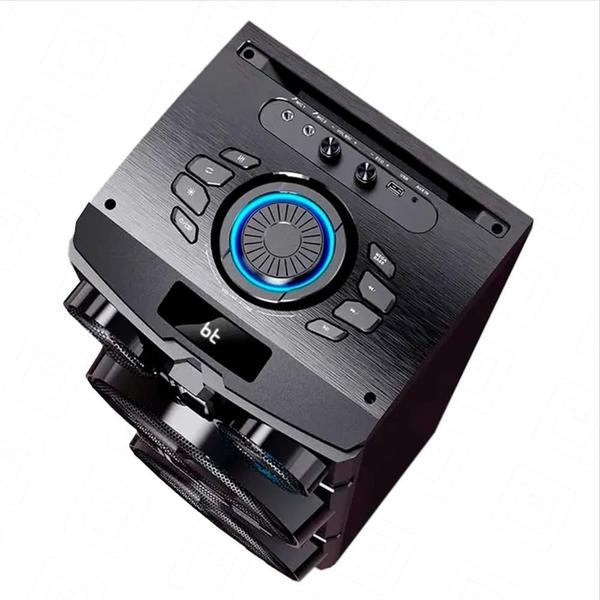 Imagem de Caixa De Som Pulse Storm 2 12Pol Bt Led Rádio 1500W-1 Mic