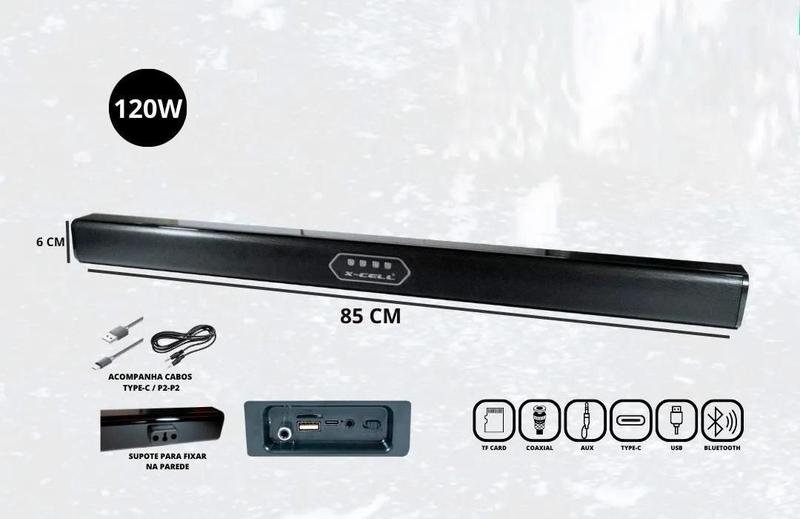 Imagem de Caixa De Som Soundbar Bluetooth 120W Xc-Sb-06