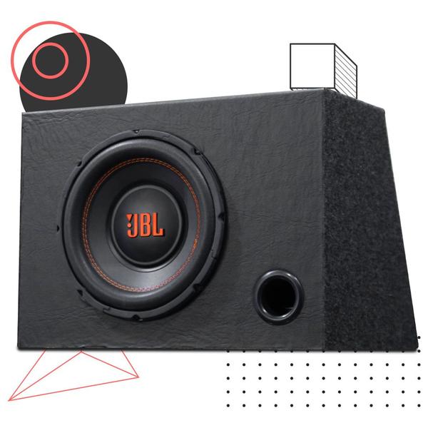 Imagem de Caixa De Som Sub JBL 350w Rms Para Porta Mala Subwoofer