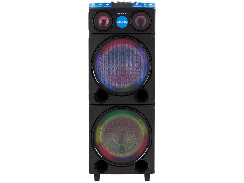 Caixa de Som Torre Philips TAX5509/78 Party Speaker 2400W Caixa de Som Torre Philips TAX5509/78 Party Speaker 2400W