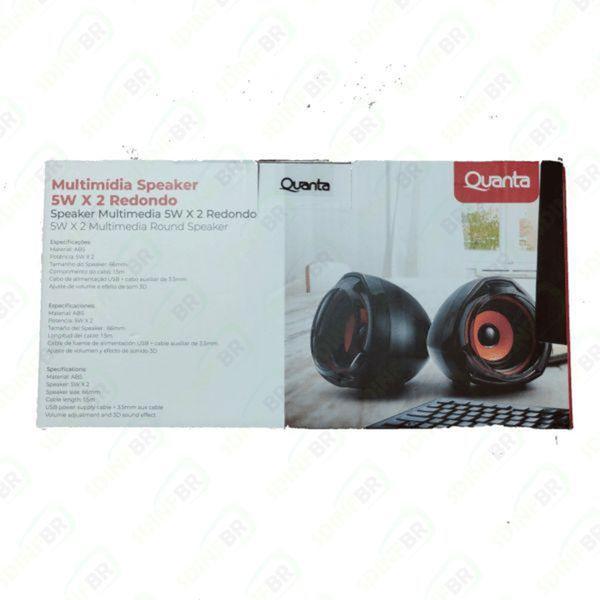 Imagem de Caixa de som usb qtmsr10 2x5w preto/verde quanta