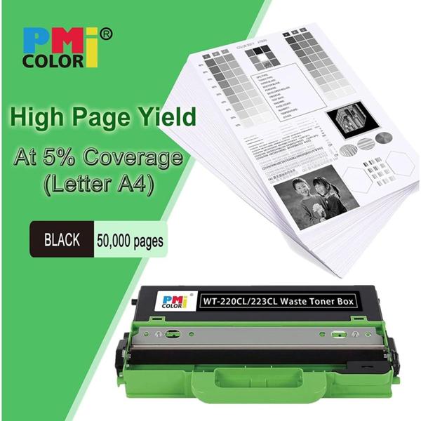 Caixa de toner de resíduos Brother WT220CL preta para impressora Imagem de Caixa de toner de resíduos Brother WT220CL preta para impressora