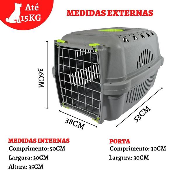 Caixa de Transporte Cães Gatos DuraFalcon Porta de Aço Nº3 - Durapets Imagem de Caixa de Transporte Cães Gatos DuraFalcon Porta de Aço Nº3