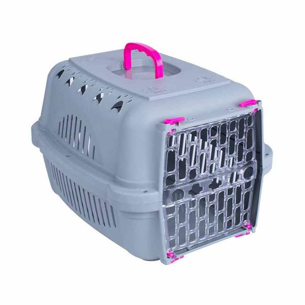 Imagem de Caixa de Transporte DuraPets Elegance Pink para Cães e Gatos - Tamanho 3