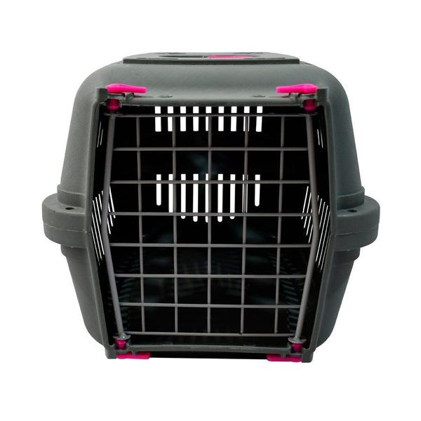 Imagem de Caixa de Transporte DuraPets Pink com Porta de Aço para Cães e Gatos - Tamanho 3