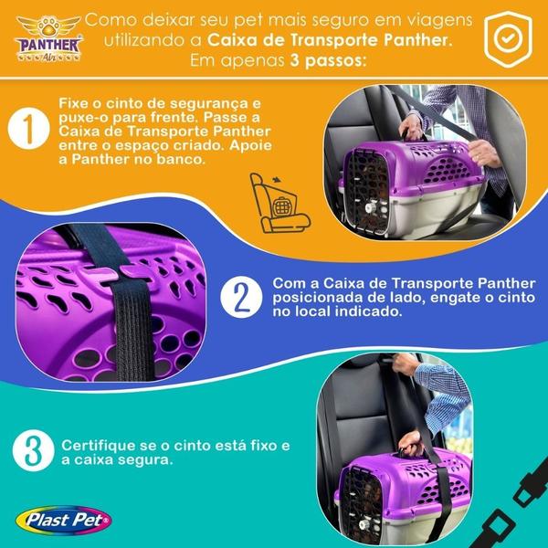 Imagem de Caixa De Transporte Grande Panther Para Caes e Gatos Plast Pet N4