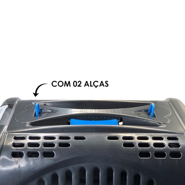 Imagem de Caixa de Transporte para Pets - Preto e Azul