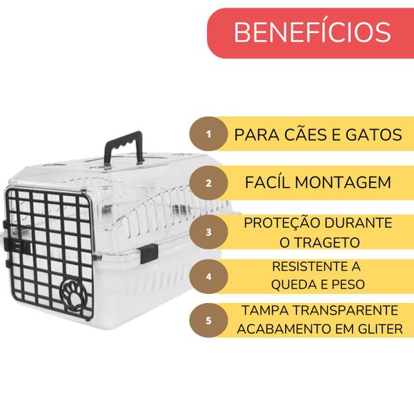 Imagem de Caixa de Transporte Premium Ultra Resistente Cães Gatos Nº 1