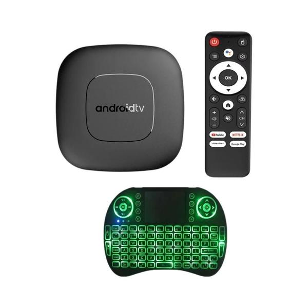 Caixa De TV Inteligente Android 14 8GB 128GB Com Assistente Google