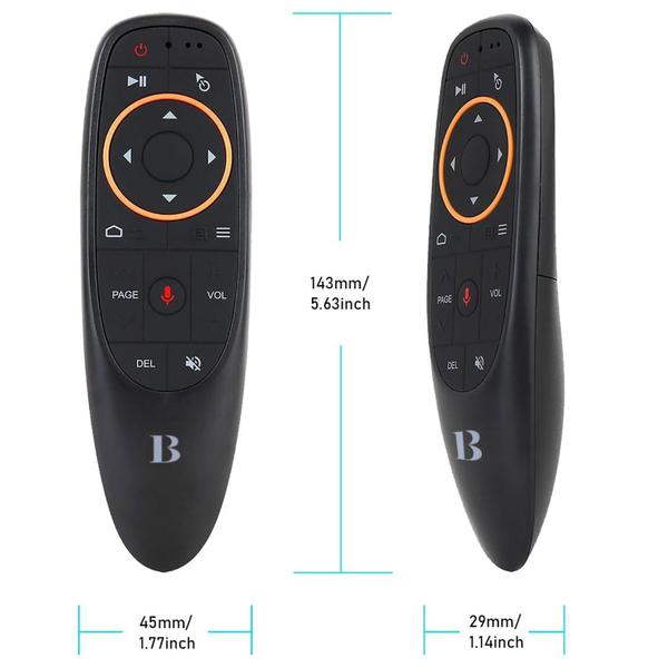 Imagem de Caixa de TV para PC sem fio Air Mouse BL Voice 2.4G RF