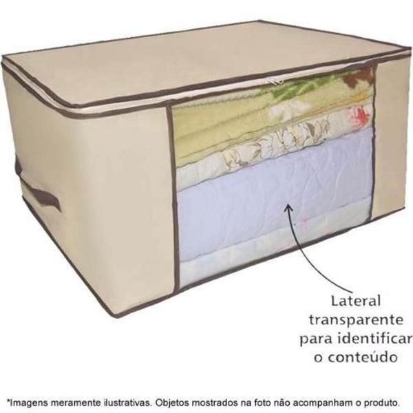 Imagem de Caixa dobravel flexivel organizadora multiuso guarda roupa