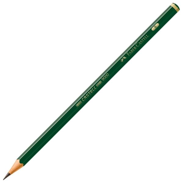 Caixa Ecolápis Grafite Sextavado 9000B com 12 unidades - Faber-Castell Imagem de Caixa Ecolápis Grafite Sextavado 9000B com 12 unidades - Faber-Castell