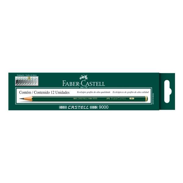 Caixa Ecolápis Grafite Sextavado 9000B com 12 unidades - Faber-Castell Imagem de Caixa Ecolápis Grafite Sextavado 9000B com 12 unidades - Faber-Castell