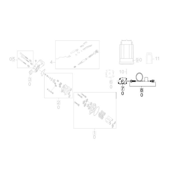 Imagem de Caixa Elétrica com Fio de Ligação Bivolt Compatível com Lavajato Karcher K2 1.994-340.0