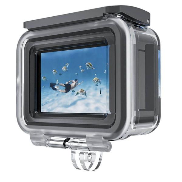 Imagem de Caixa Estanque para GoPro Hero 12 / 11 / 10 / 9 Black com Tampa Extra - Telesin