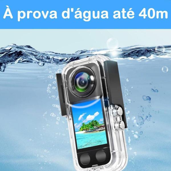 Imagem de Caixa Estanque Waterproof Case 40M Para Câmeras Insta360 X3