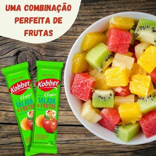 Imagem de Caixa Fechada C/8 Display 240g 96un Barra Cereal Kobber Classic Cereais - Morango, Castanha, Frutas