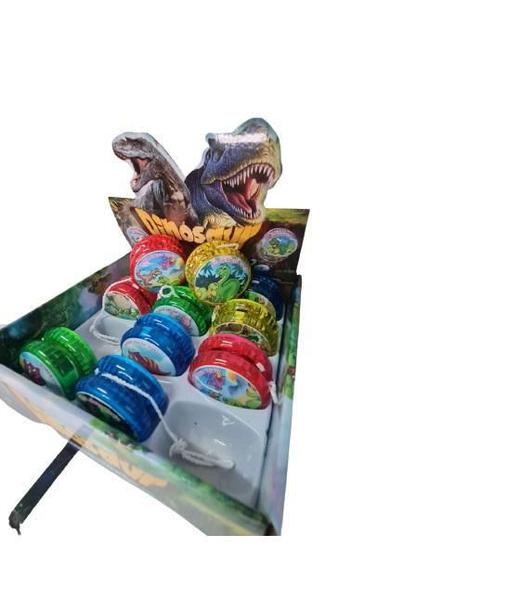 Imagem de Caixa Fechada Ioiô Yoyo Dinossauro Luz Led Infantil- 12 Uu