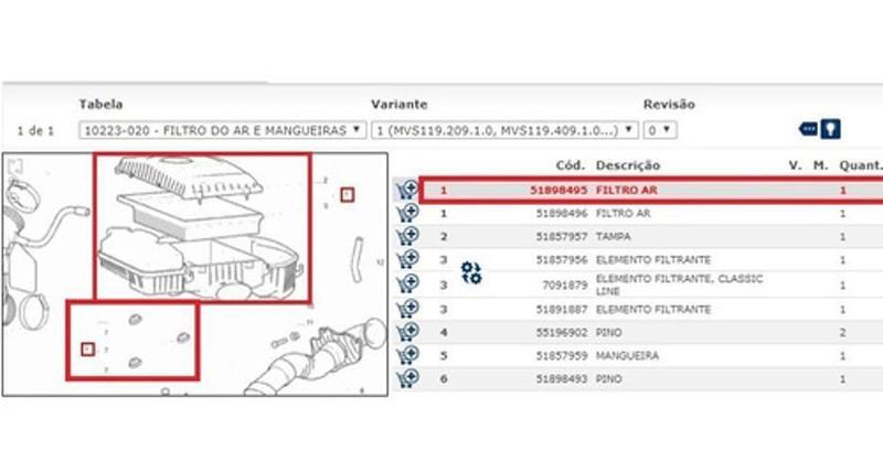 Caixa Filtro Ar Fiat Etorq 1.6 1.8 16V 51898495 Original - Fiatg Imagem de Caixa Filtro Ar Fiat Etorq 1.6 1.8 16V 51898495 Original